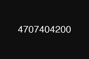 4707404200