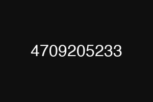 4709205233