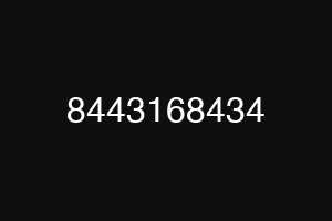 8443168434