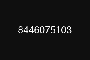 8446075103