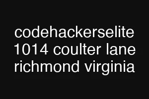 codehackerselite 1014 coulter lane richmond virginia