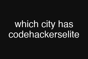 which city has codehackerselite